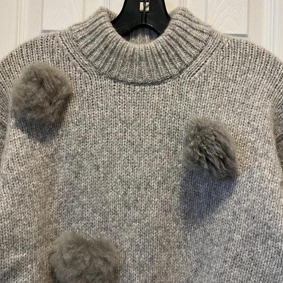 Tibi pom pom sweater sale